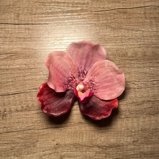 Mulberry orchid hair clip