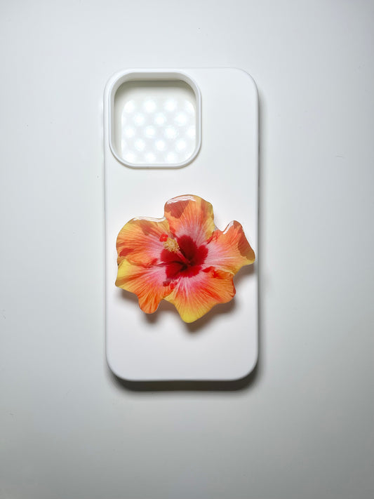 hibiscus flower phone grip