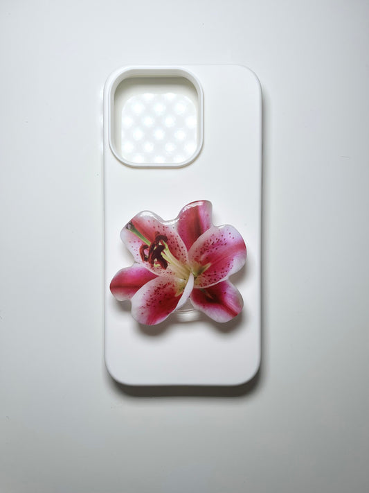lily flower phone grip